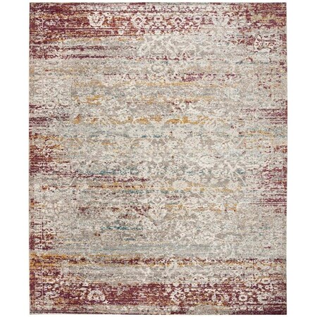 Safavieh Aria Power Loom Woven Large Rectangle Rugs, Red and Creme - 8 x 10 ft. ARA156R-8